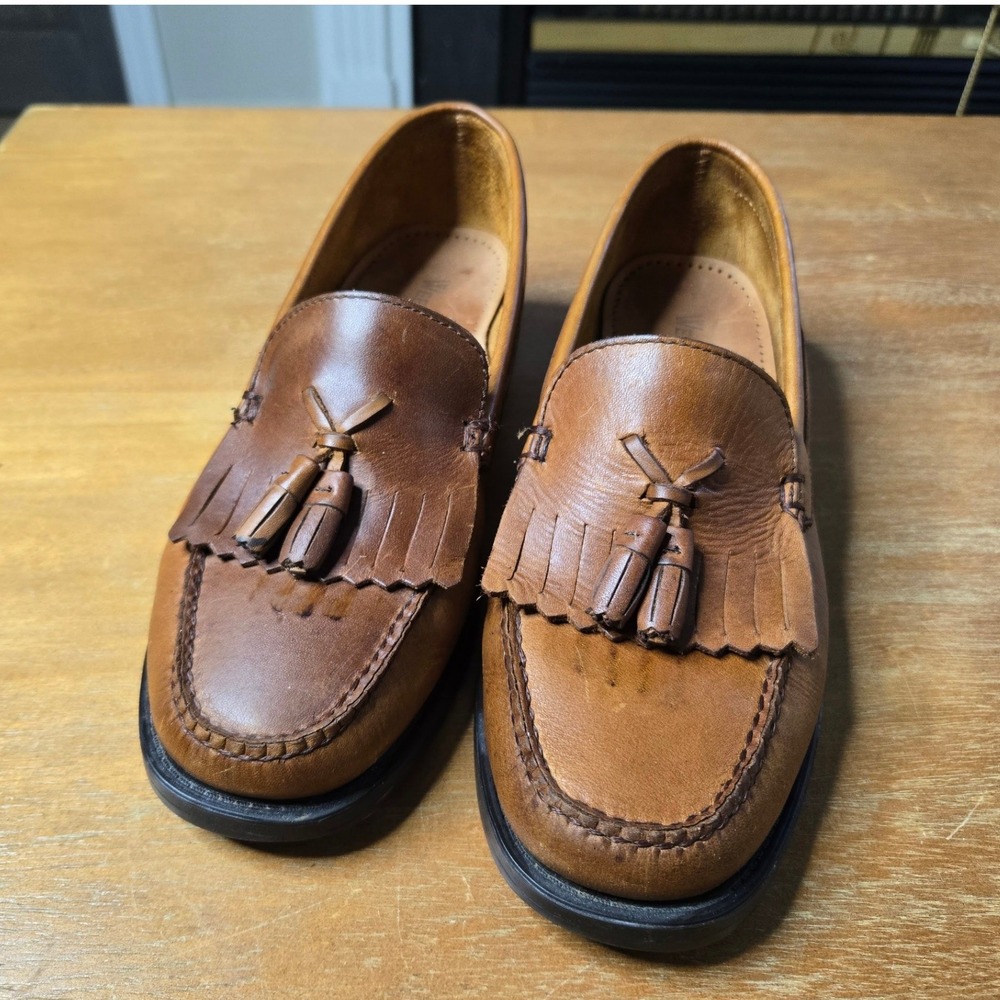 Bass Weejuns Marietta II Tassel Kiltie Loafers Women 7 M Leather Slip On Shoes